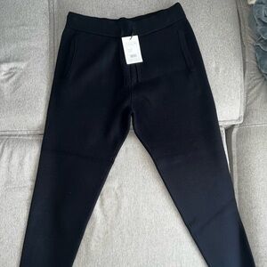 Brand new Theory lounge pant in deep navy. Size Large. Snowool knit pant. BNWT